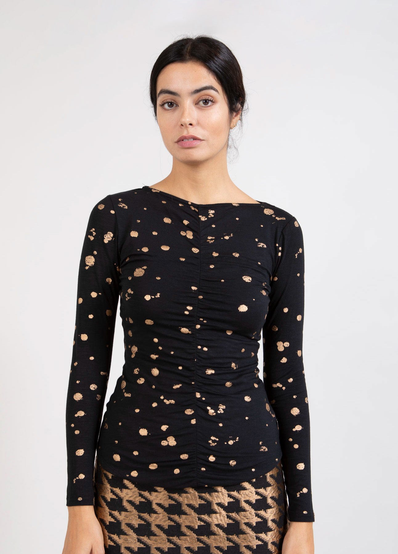 Coster Copenhagen  BLOUSE W. FOIL PRINT Shirt/Blouse Foil print - 937