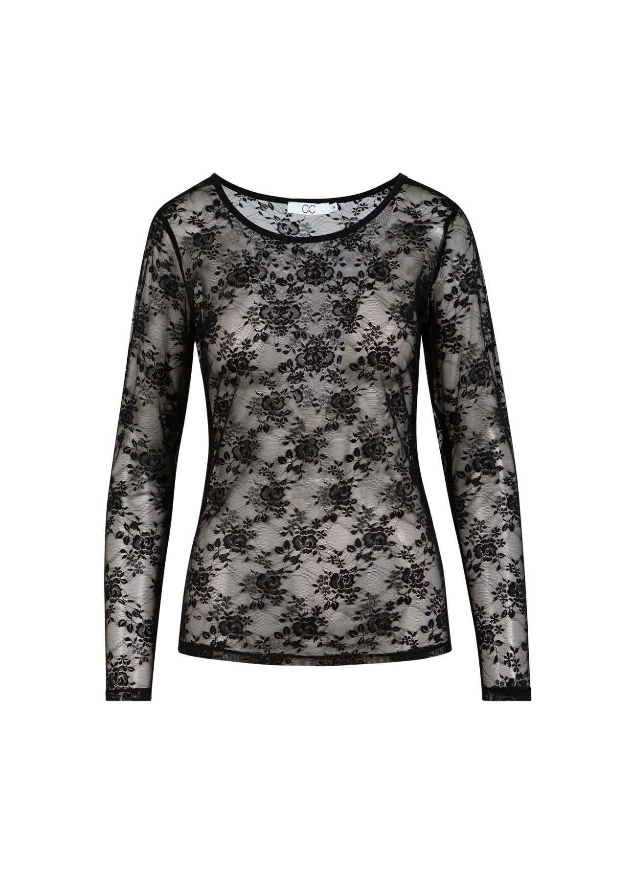 CC Heart CC HEART ALIZA LACE LONGSLEEVED BLOUSE Shirt/Blouse Black - 100