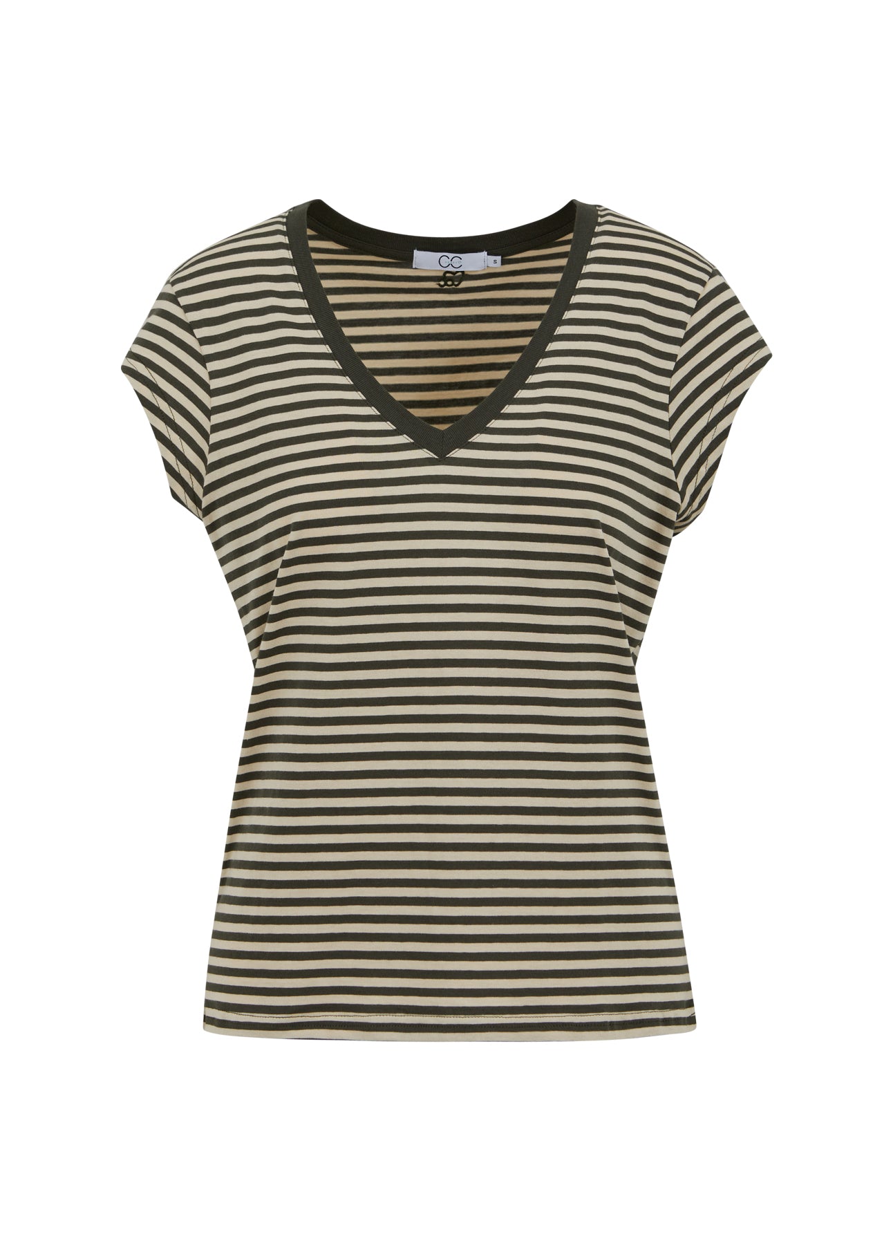 T shirt basic col v femme deals
