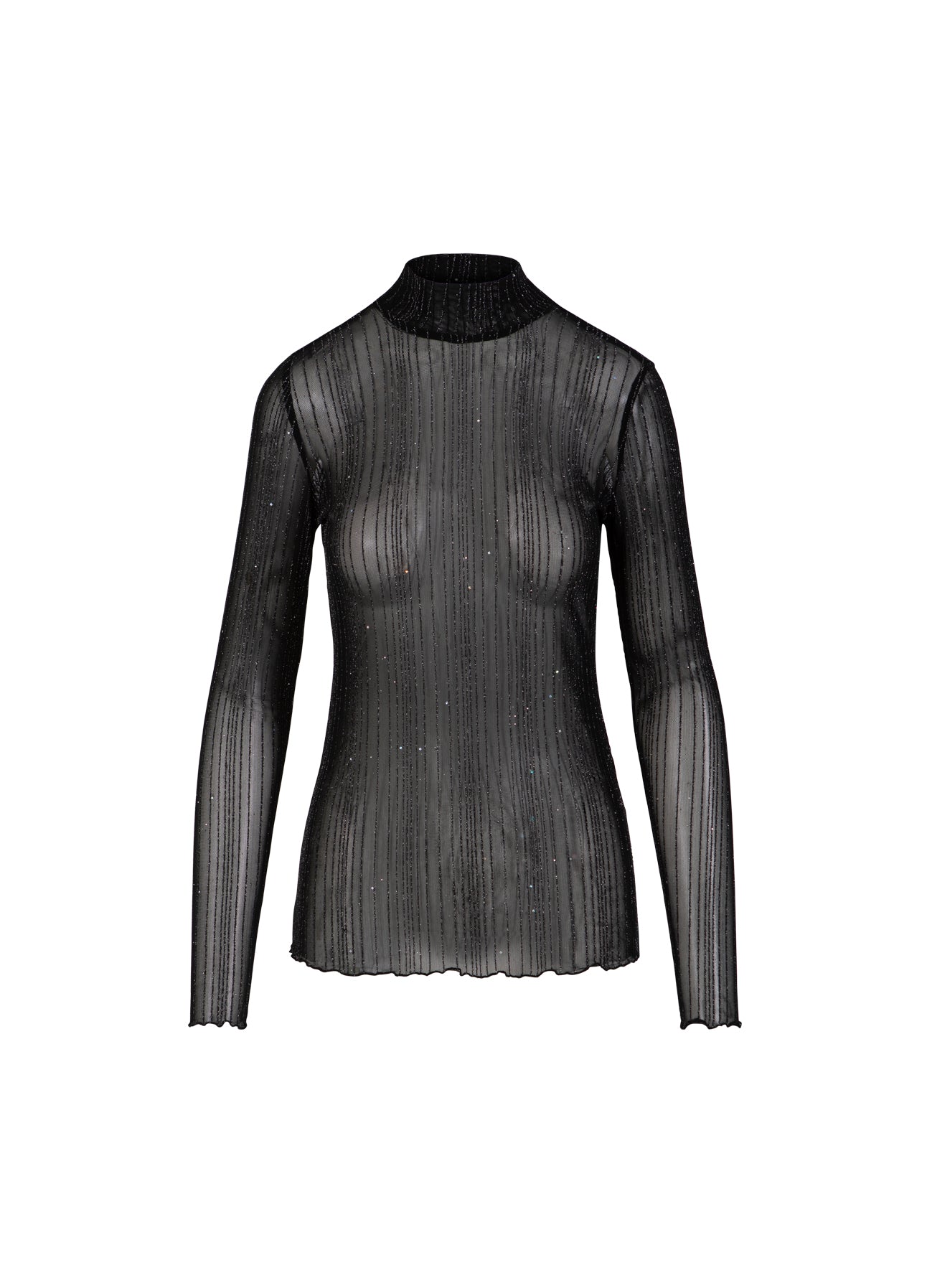 CC Heart CC HEART EVE MESH TURTLENECK Shirt/Blouse Black glitter - 100