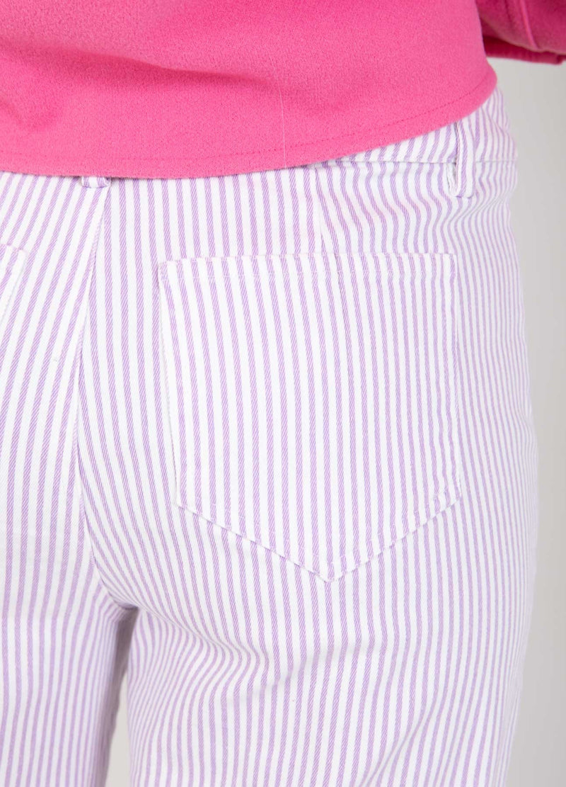 CC Heart CC HEART MATHILDE STRIPED PANTS Pants Off white/purple stripe - 249
