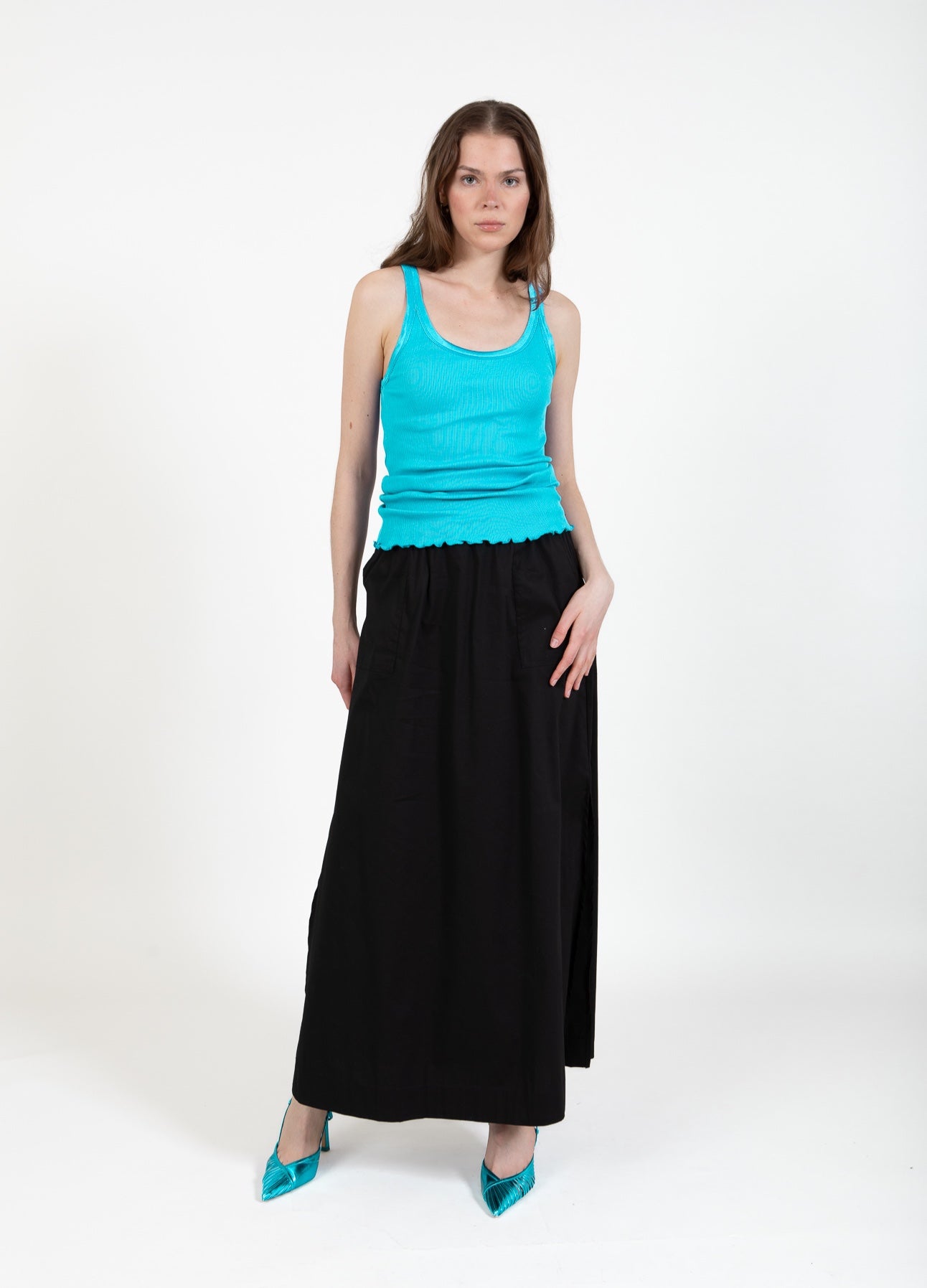 CC Heart CC HEART SILK TOP Top - Short sleeve Aqua blue - 585