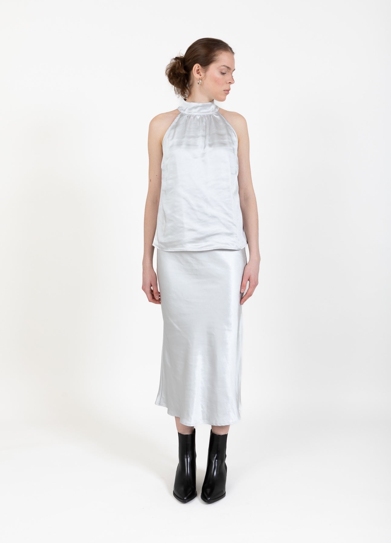 CC Heart CC HEART SKYLER SATEEN SKIRT Skirt Light grey - 147