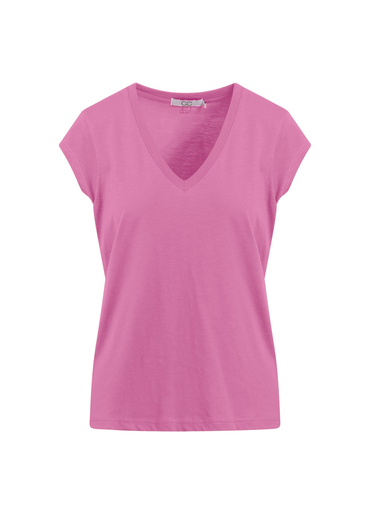 CC Heart CC Heart V-NECK T-SHIRT T-Shirt Rose pink - 644