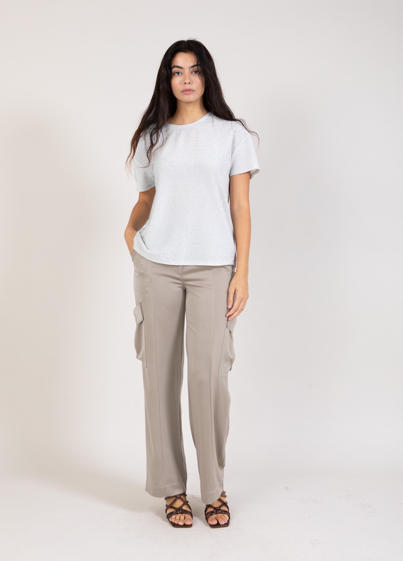 Coster Copenhagen PANTS CARGO - PETRA FIT Pants Grey - 102