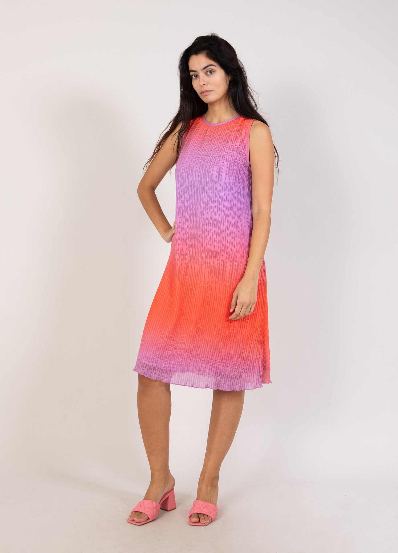 Coster Copenhagen PLISSÉ DRESS IN DIP DYE Dress Two Color Plisse - 911