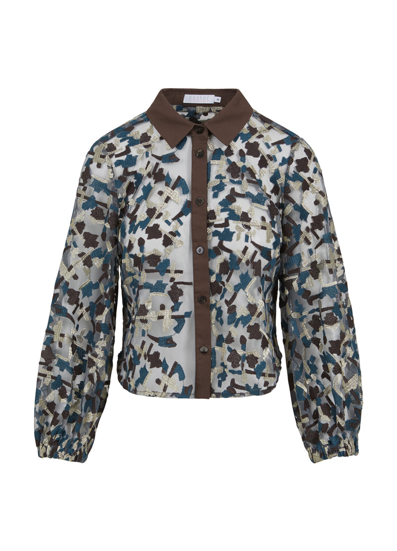 Coster Copenhagen SHIRT JACKET WITH EMBROIDERY Shirt/Blouse Mix - 999