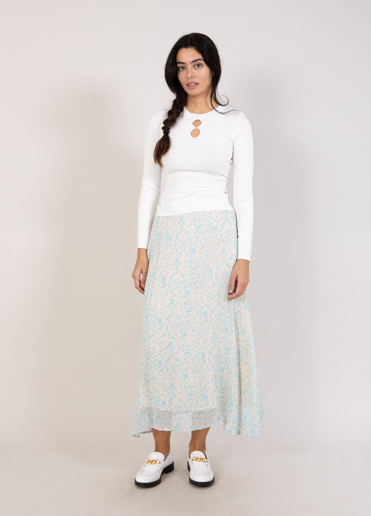 Coster Copenhagen SKIRT IN LEO SPLASH PRINT Skirt Leo splash print - 908