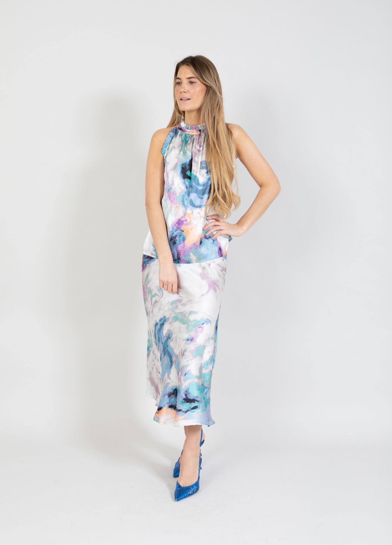 Coster Copenhagen SKIRT IN SWIRL PRINT Skirt Swirl print - 932