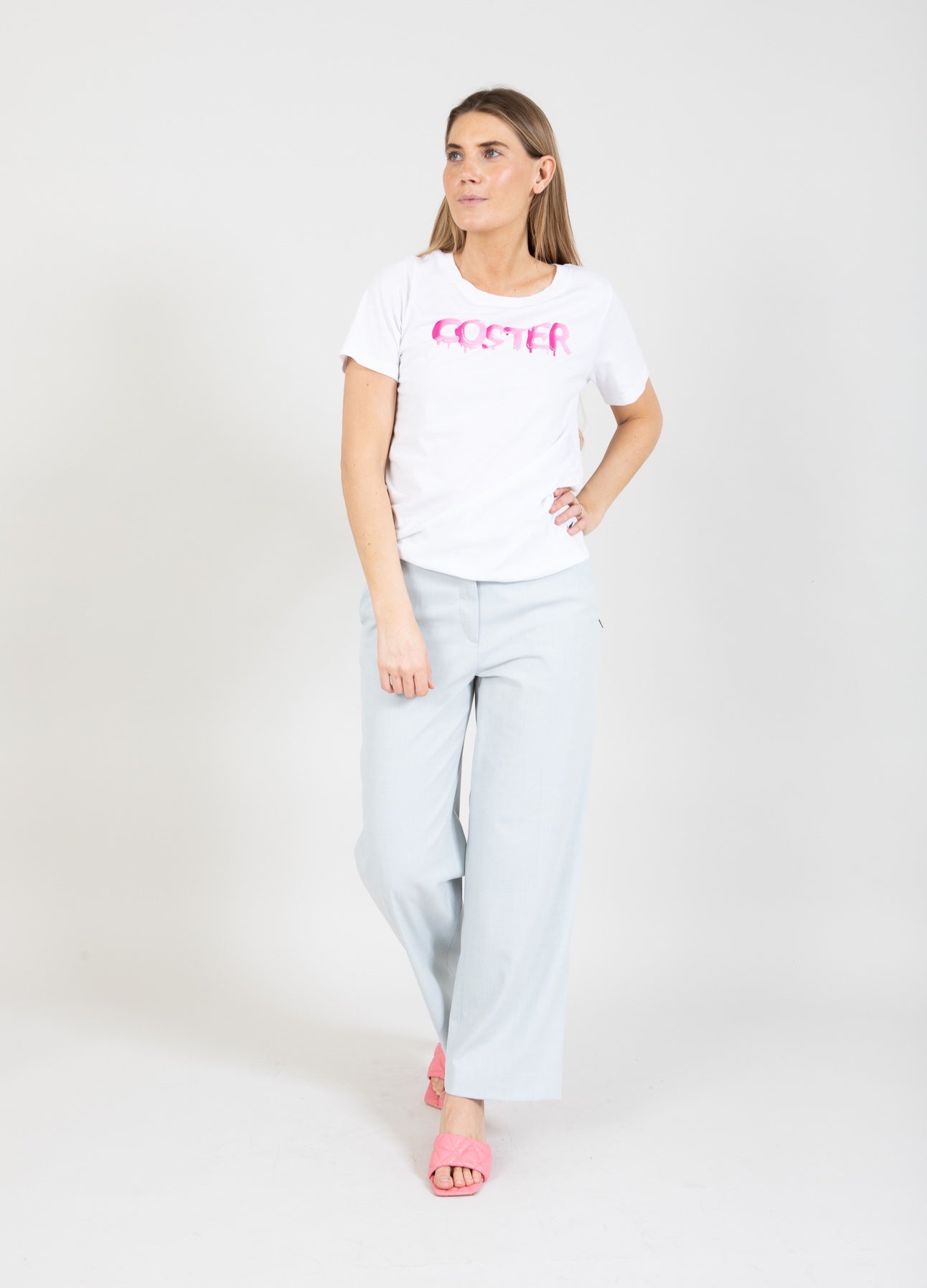 Coster Copenhagen T-SHIRT WITH GRAFITTI LOGO T-Shirt White - 200
