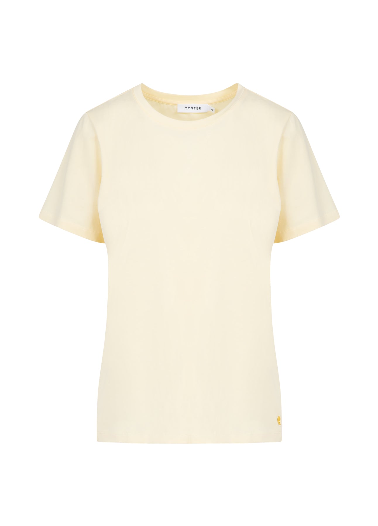 Coster Copenhagen T-SHIRT WITH ROUND NECKLINE - SHORT SLEEVES T-Shirt Butter yellow - 789