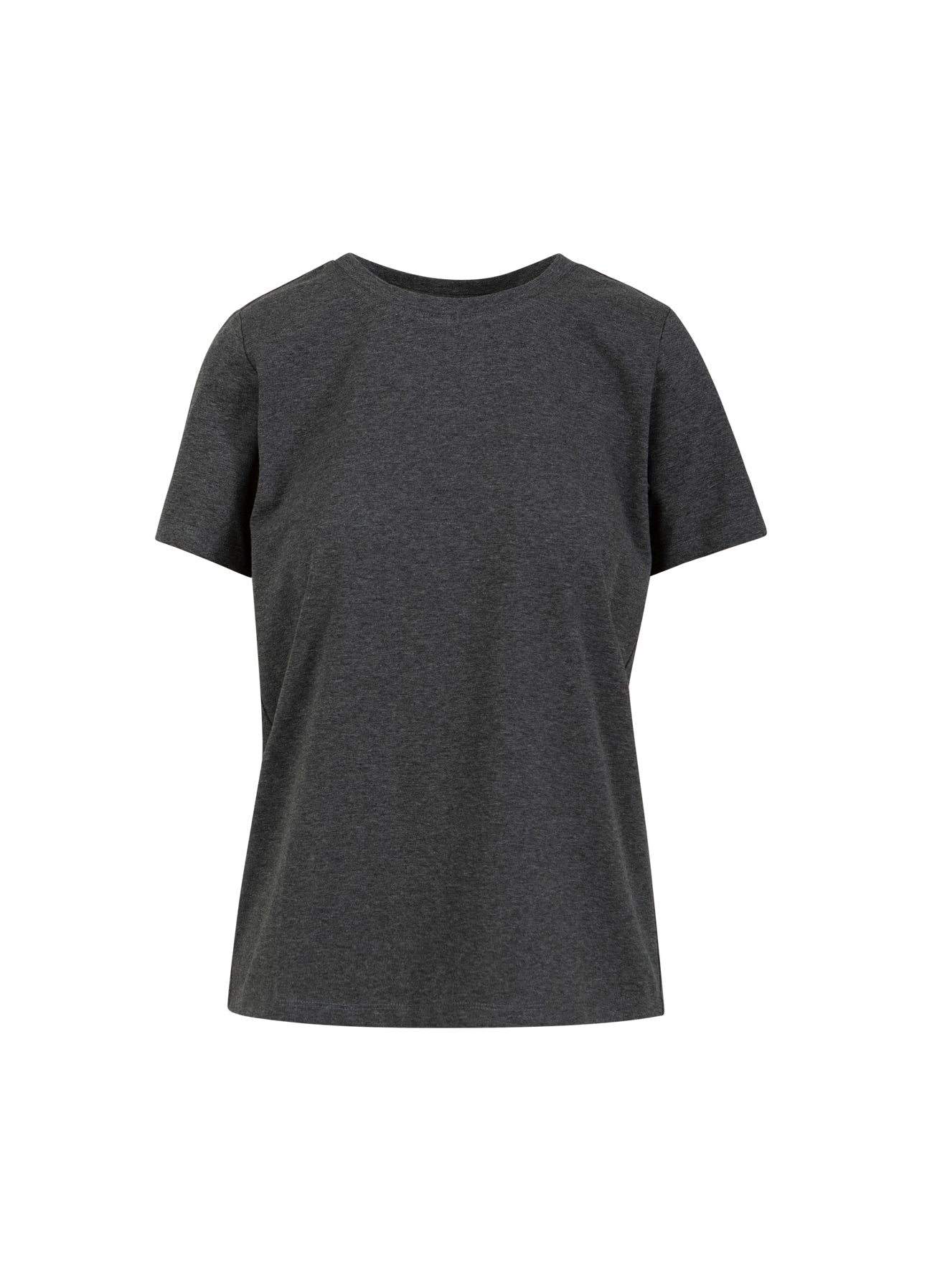 Coster Copenhagen T-SHIRT WITH ROUND NECKLINE - SHORT SLEEVES T-Shirt Dark Grey Melange - 128
