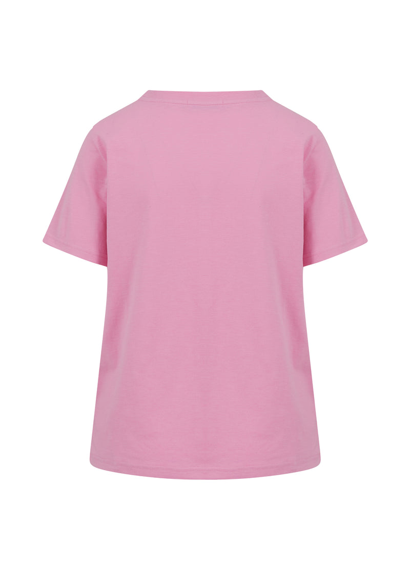 Coster Copenhagen TEE W. COSTER CAVIAR PRINT - MID SLEEVE T-Shirt Candy pink - 662