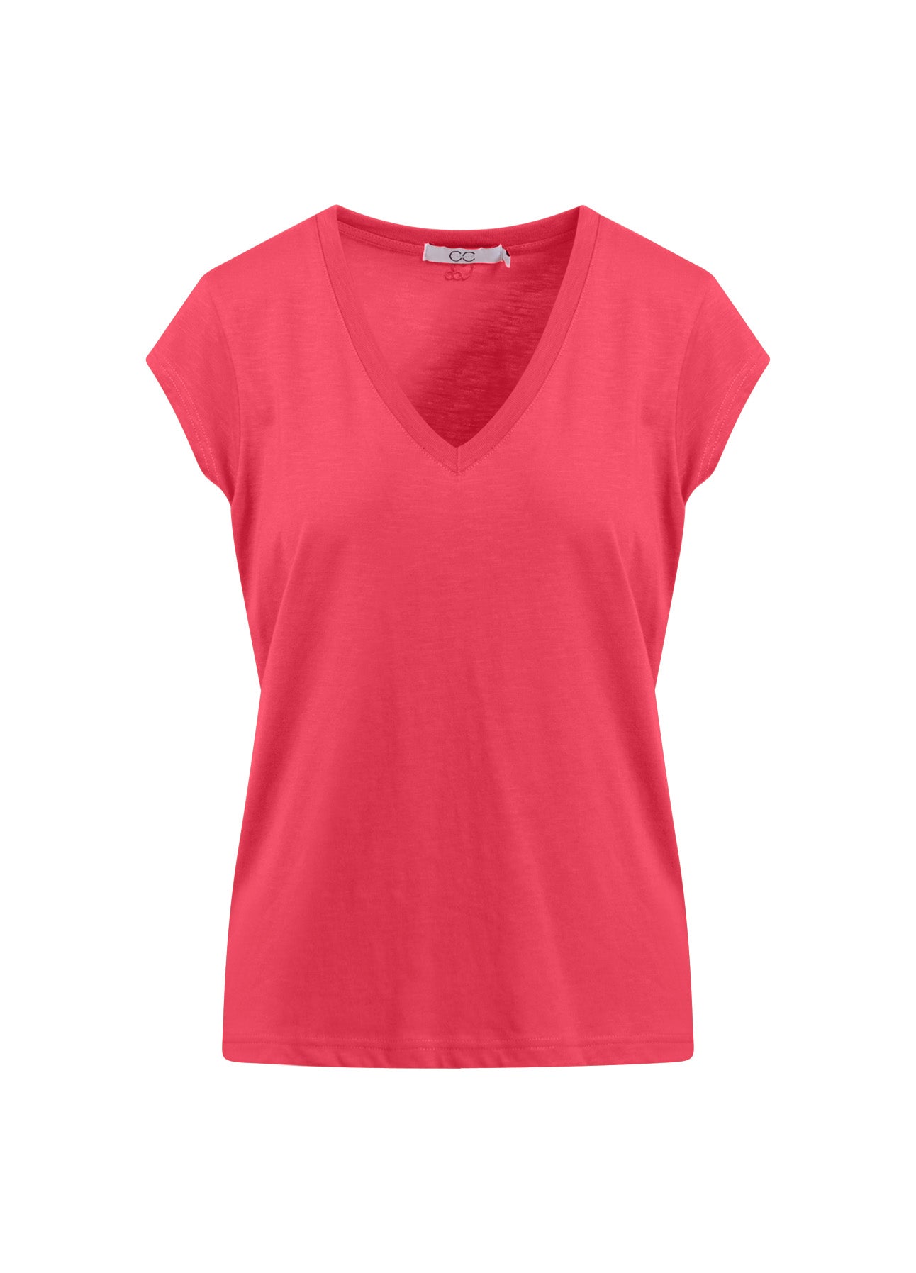 CC Heart CC Heart V-NECK T-SHIRT T-Shirt Intense pink - 659
