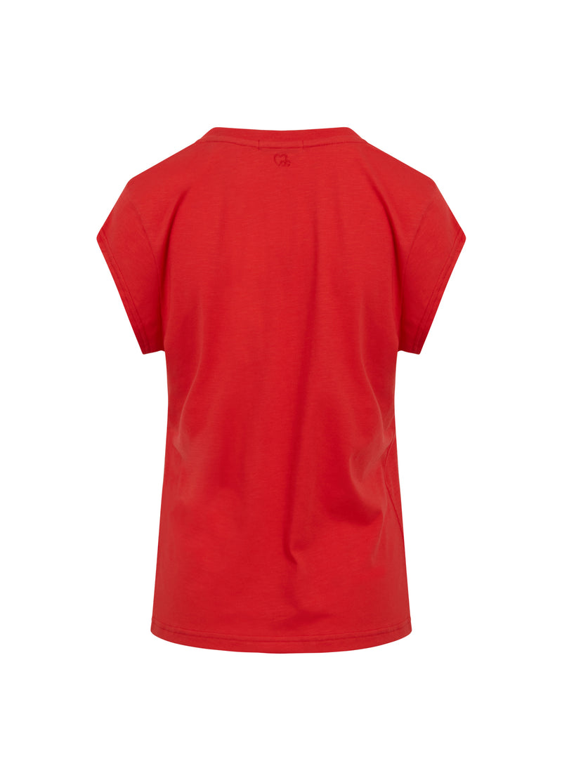 CC Heart CC HEART V-NECK T-SHIRT T-Shirt Red - 613
