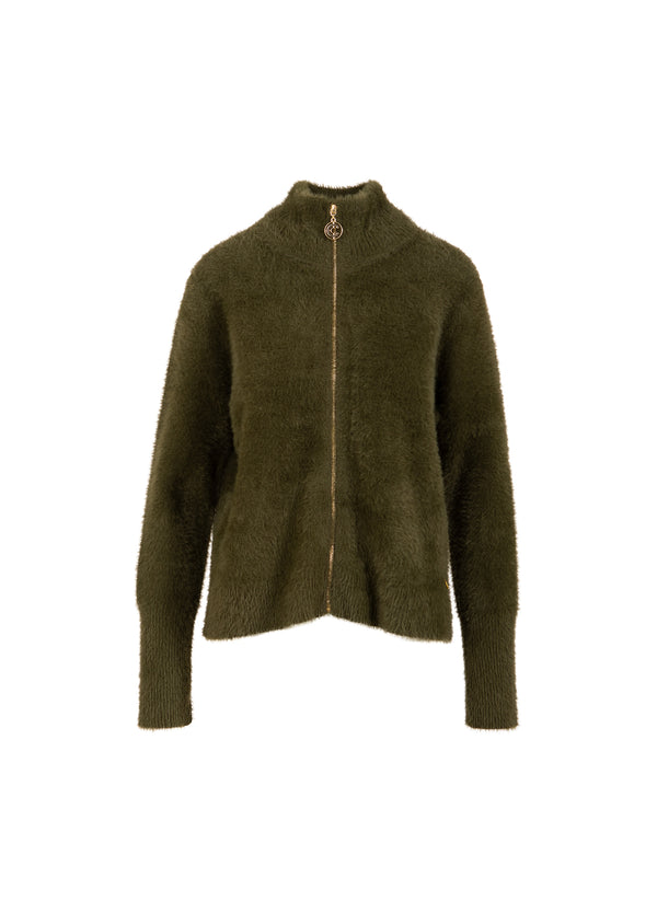 FLUFFY KNIT CARDIGAN