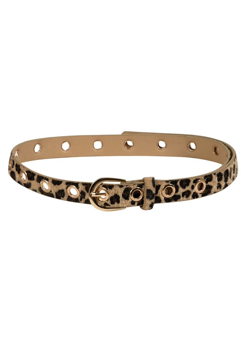 Coster Copenhagen ANIMAL PRINT BELT Accessories Leopard fur - 918