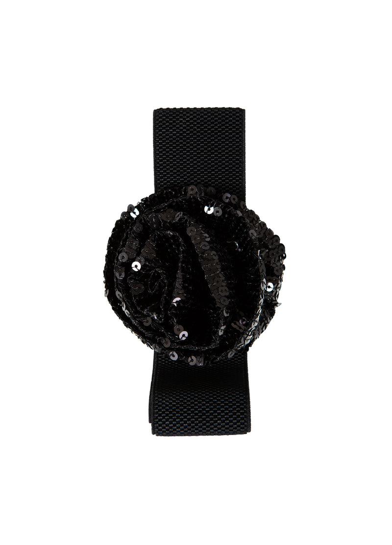 Coster Copenhagen BELT WITH SEQUIN FLOWER Accessories Black - 100