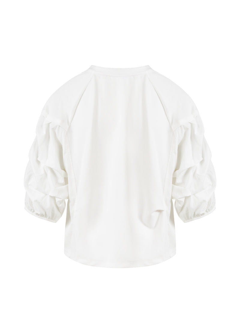 Coster Copenhagen BLOUSE MIX WITH PUFFY SLEEVES Shirt/Blouse Off-white - 202