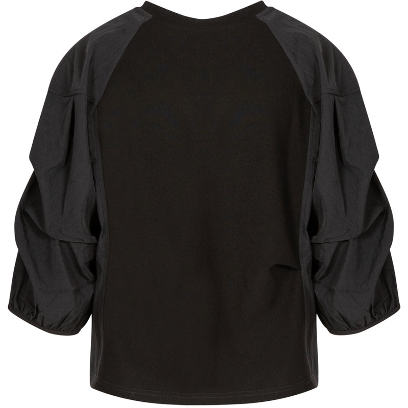 Coster Copenhagen BLOUSE MIX WITH PUFFY SLEEVES Shirt/Blouse Black - 100