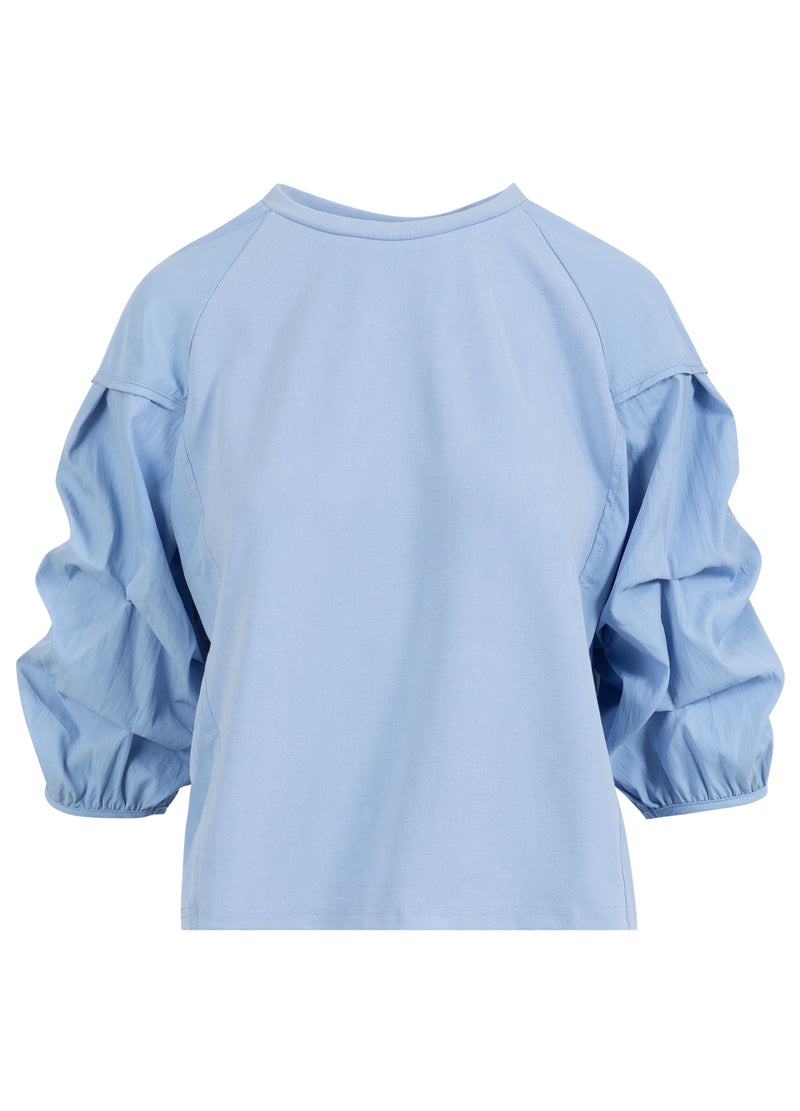Coster Copenhagen BLOUSE MIX WITH PUFFY SLEEVES Shirt/Blouse Light blue - 248