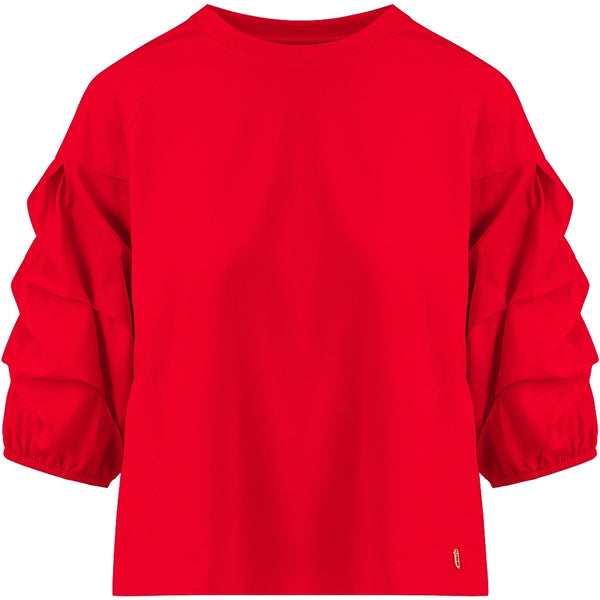 Coster Copenhagen BLOUSE MIX WITH PUFFY SLEEVES Shirt/Blouse Red - 600