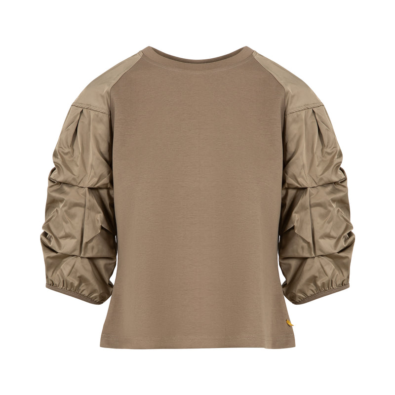 Coster Copenhagen BLOUSE MIX WITH PUFFY SLEEVES Shirt/Blouse