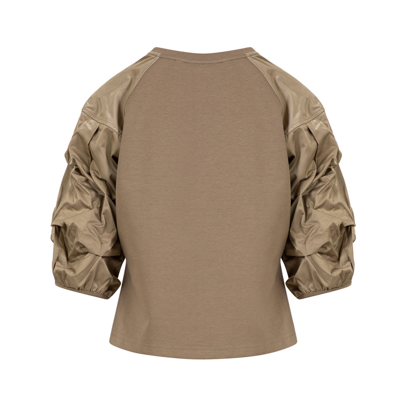 Coster Copenhagen BLOUSE MIX WITH PUFFY SLEEVES Shirt/Blouse