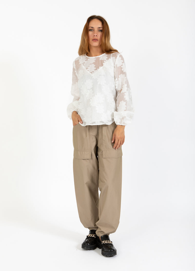 Coster Copenhagen BLOUSE WITH BALLON SLEEVES Shirt/Blouse White - 200