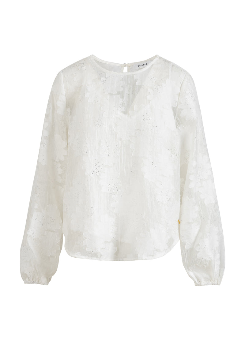 Coster Copenhagen BLOUSE WITH BALLON SLEEVES Shirt/Blouse White - 200