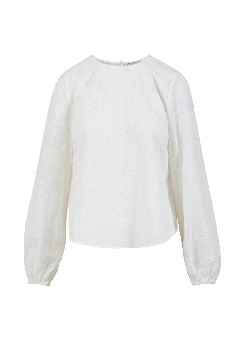 Coster Copenhagen BLOUSE WITH BALOON SLEEVES Shirt/Blouse White - 200