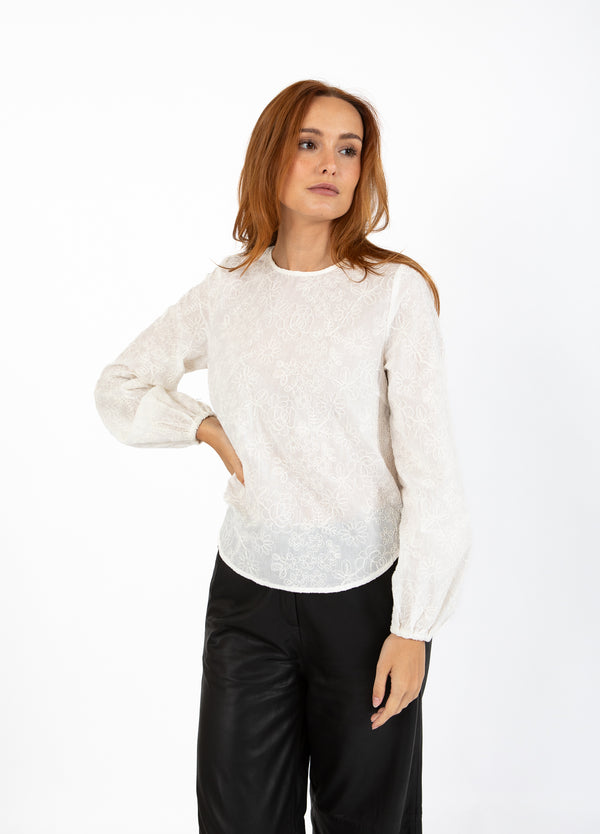 Coster Copenhagen BLOUSE WITH BALOON SLEEVES Shirt/Blouse White - 200