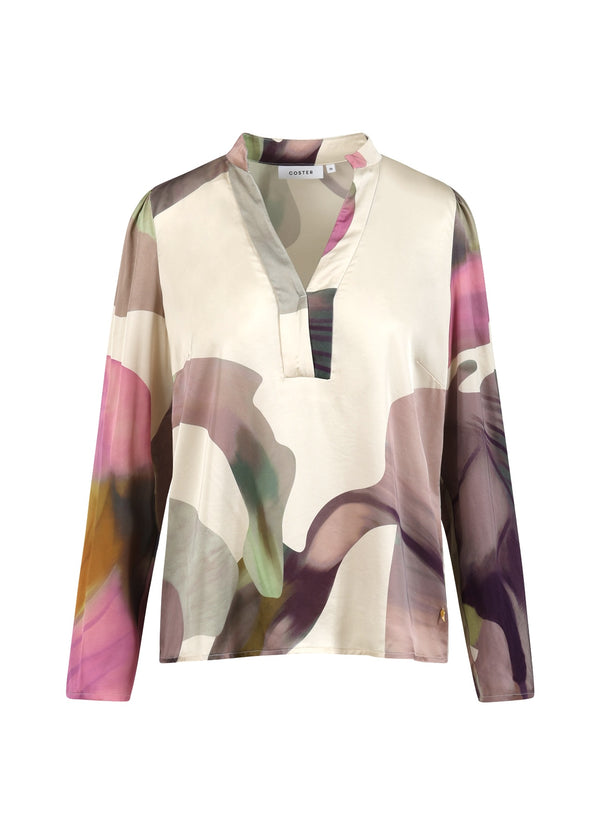 Coster Copenhagen BLOUSE WITH LIQUID FLOWER PRINT Shirt/Blouse Liquid flower print - 926