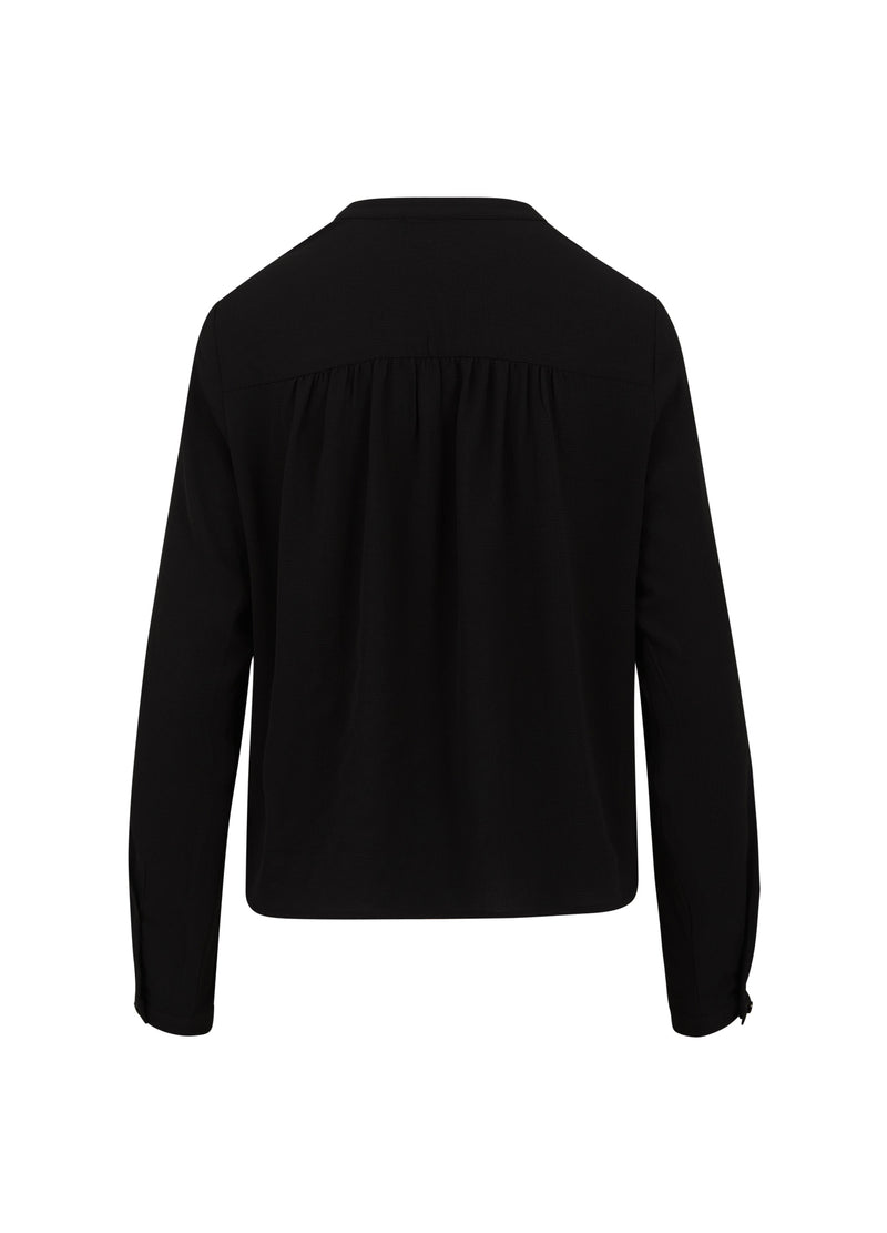 Coster Copenhagen BLOUSE WITH TAPE Shirt/Blouse Black - 100