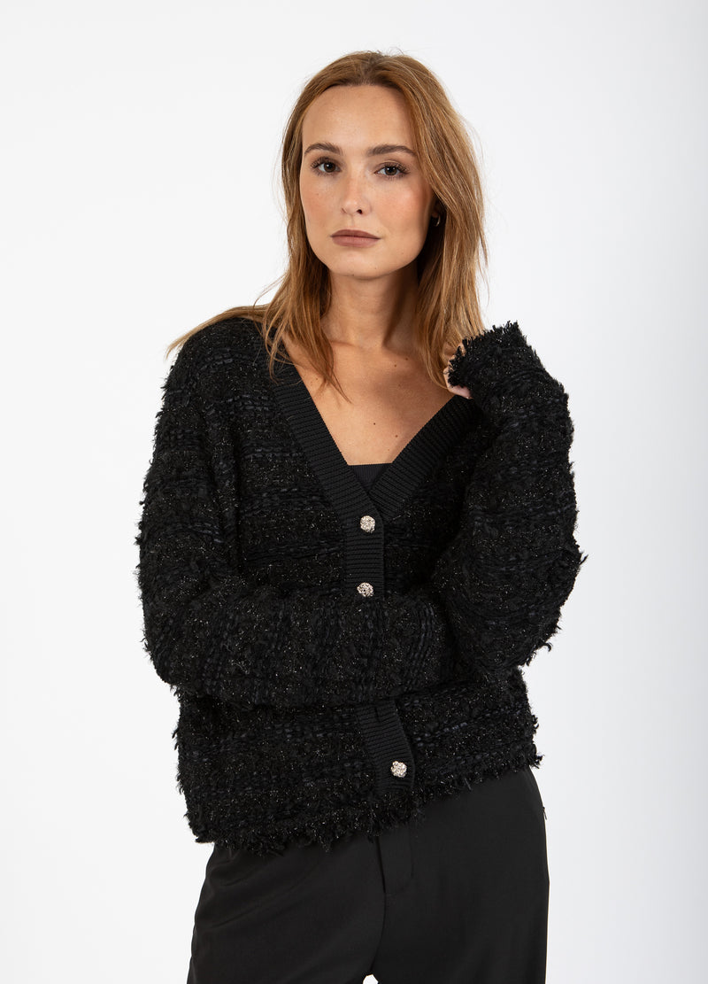 Coster Copenhagen BOUCHLE KNIT CARDIGAN Knitwear Black - 100