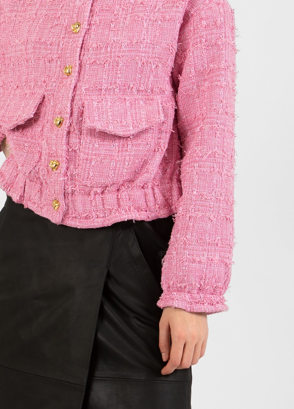 BOUCLE BOMBER Dark Blush costercopenhagen