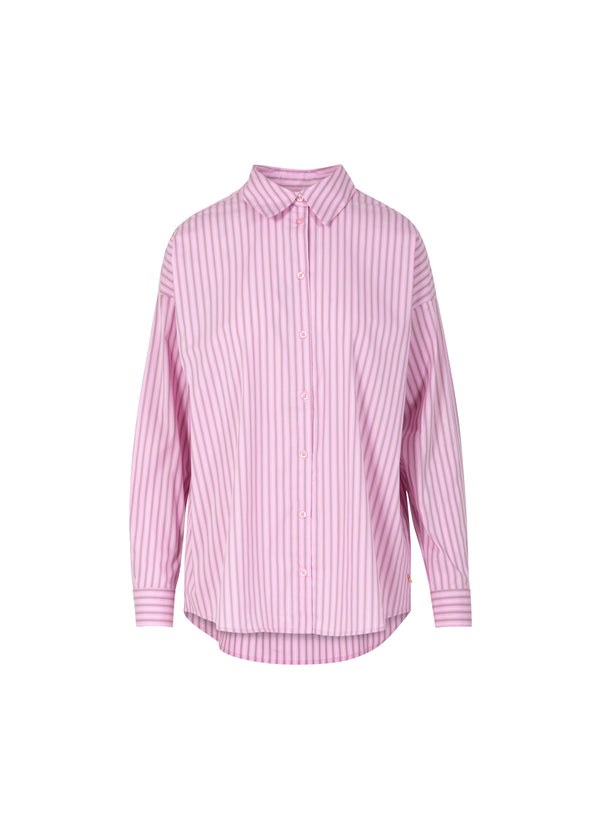 Coster Copenhagen BOXY CLASSIC SHIRT Shirt/Blouse Pink/Grey stripes - 641