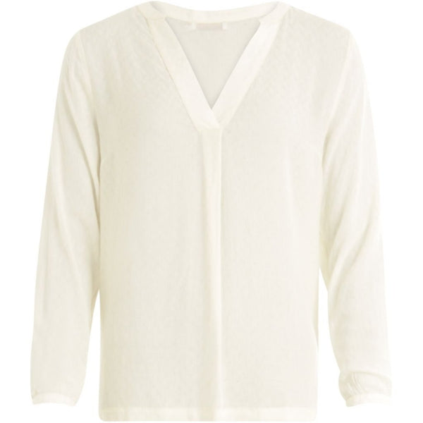 Coster Copenhagen Blouse w. v-neck Shirt/Blouse Creme - 364