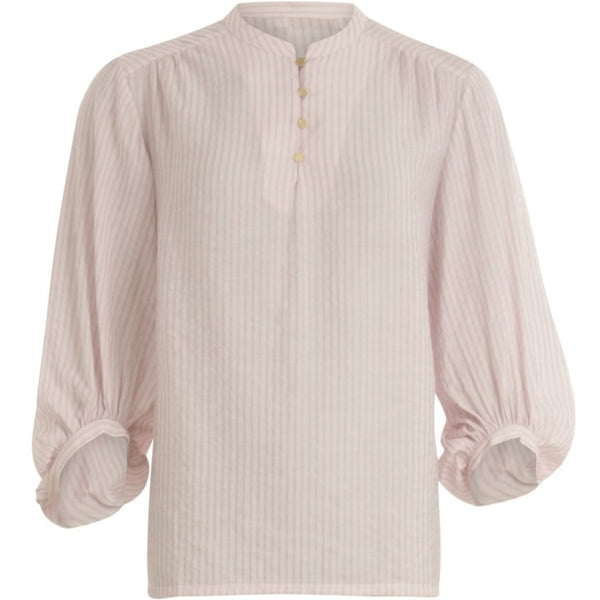 Coster Copenhagen Blouse w. volume at sleeves Shirt/Blouse Cloud pink stripe - 663