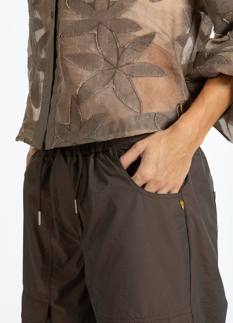 Coster Copenhagen CARGO PANTS - SILLE FIT Pants Warm brown - 367