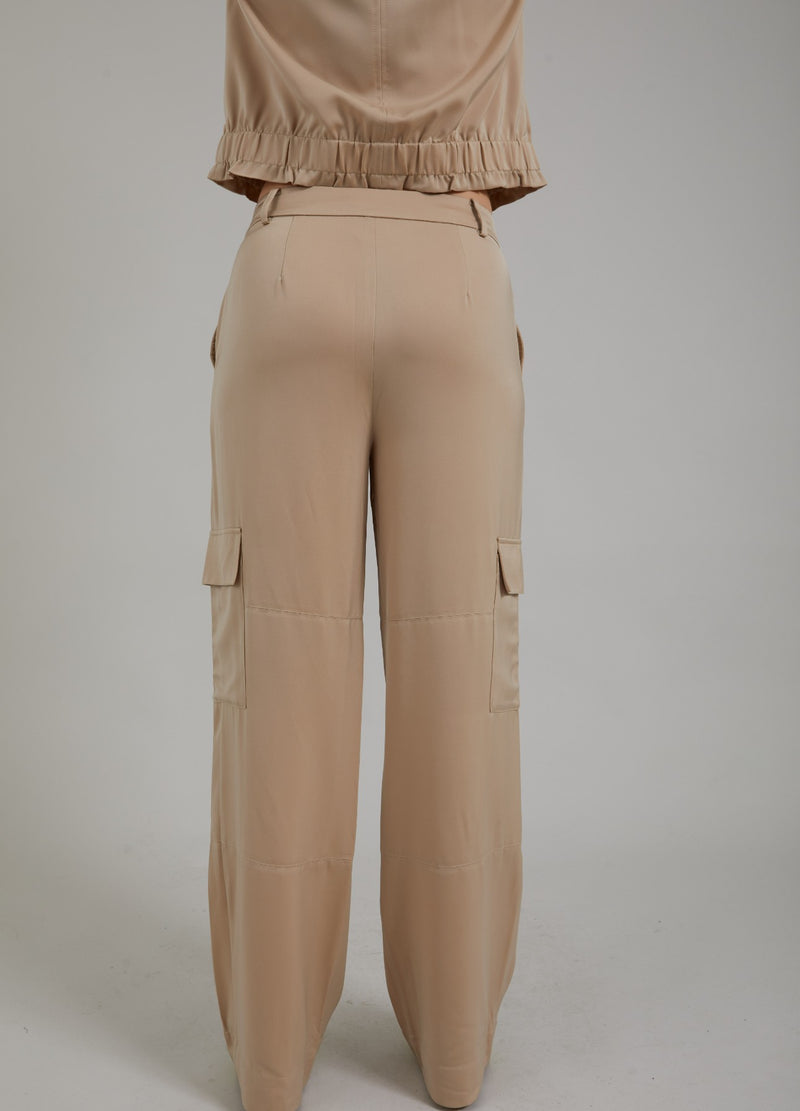 Coster Copenhagen CARGO PANTS W. POCKETS - PETRA FIT Pants Pale khaki - 304