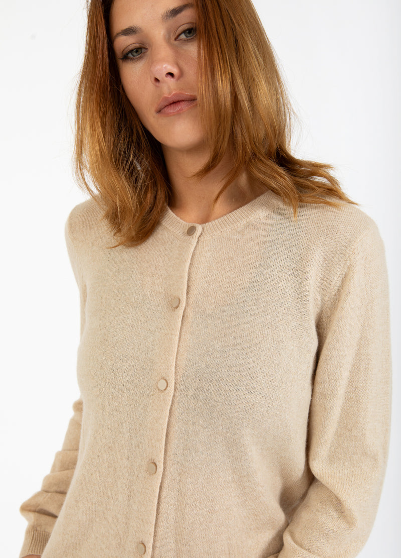 Coster Copenhagen CASHMERE CARDIGAN Knitwear Desert sand - 329