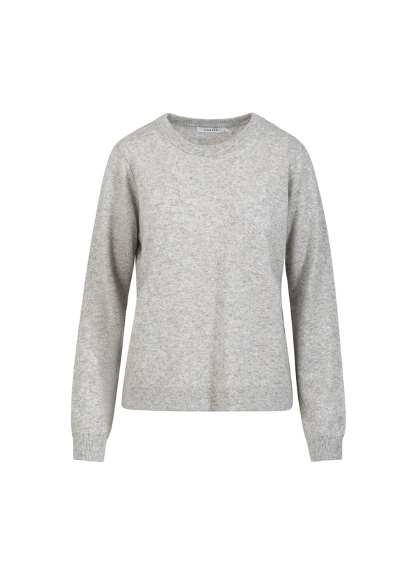 Coster Copenhagen CASHMERE SWEATER Knitwear Light grey melange - 129