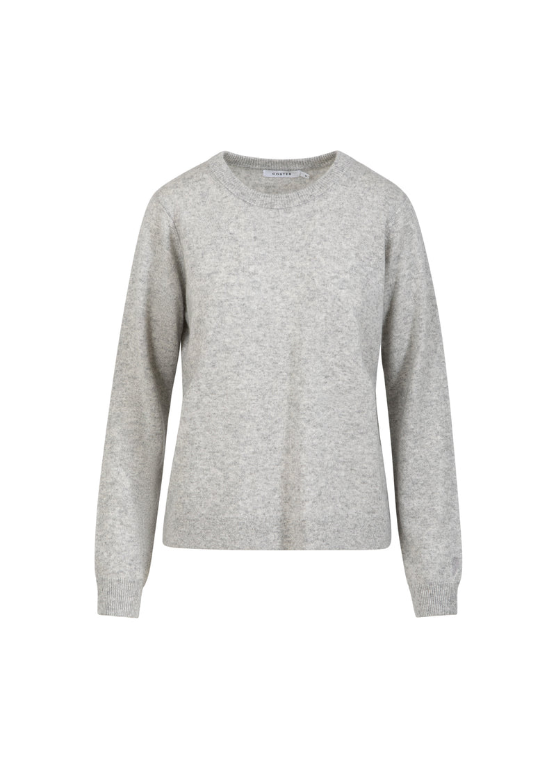 Coster Copenhagen CASHMERE SWEATER Knitwear Light grey melange - 129
