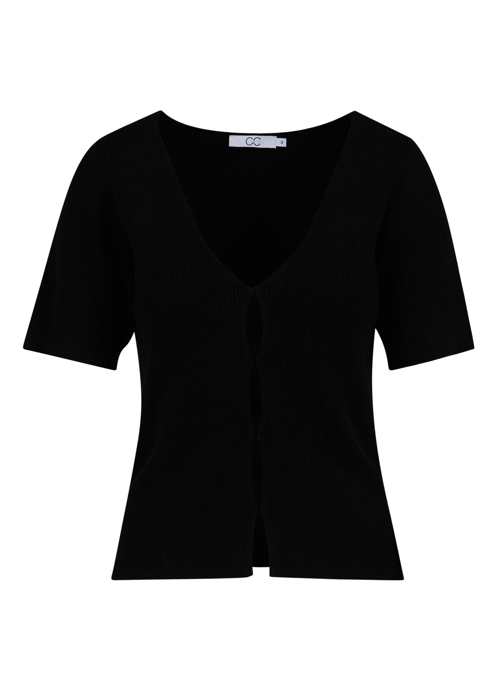CCH HEART ELENA SHORT SLEEVE CARDIGAN Black –