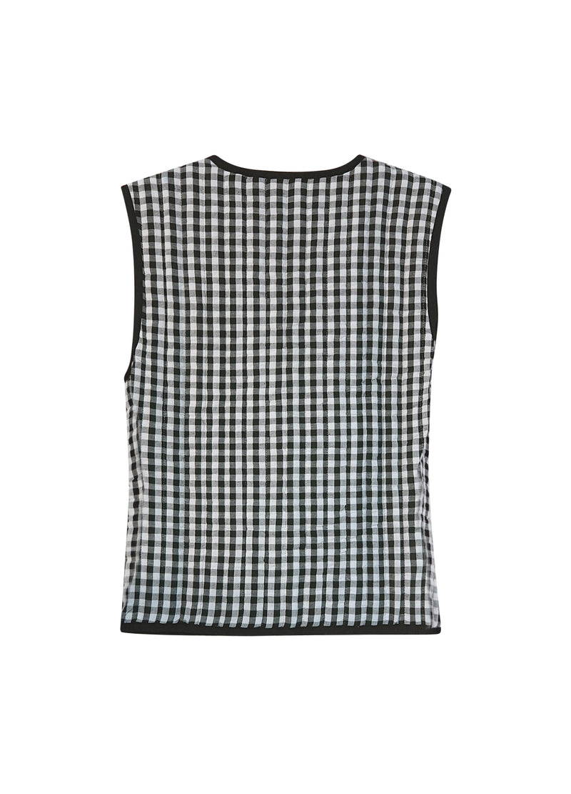 CC Heart CC HEART ALENA QUILTED VEST Vest Black/white check - 146