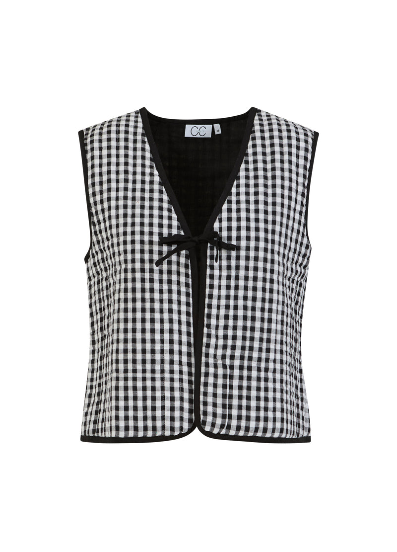 CC Heart CC HEART ALENA QUILTED VEST Vest Black/white check - 146