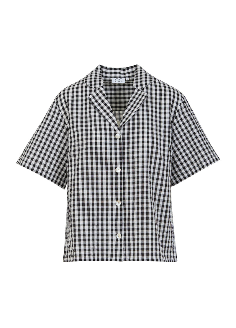 CC Heart CC HEART ALENA SHORT SLEEVED SHIRT Shirt/Blouse Black/white check - 146