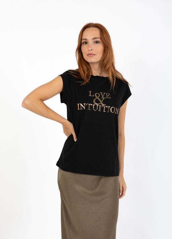 CC Heart CC HEART ALFI T-SHIRT - CAP SLEEVE T-Shirt Black - 100