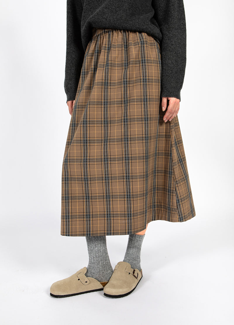 CC Heart CC HEART ALIA LONG SKIRT Skirt Golden brown check - 793